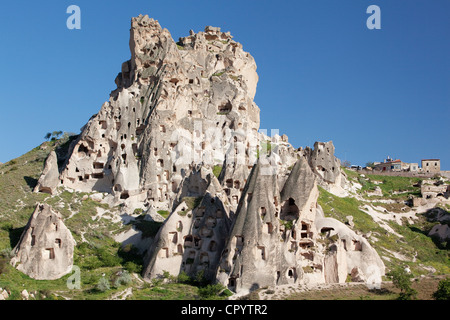 Tuffstein Formationen, uchisar, Kappadokien, Türkei Stockfoto