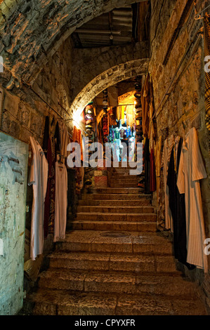 Basar in der alten Stadt von Jerusalem, Israel, Naher Osten Stockfoto