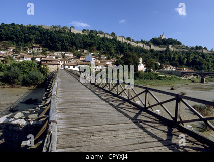 Bulgarien, Veliko Tarnovo am Fluss Yantra Stockfoto