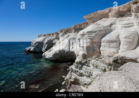 Felsen am Governors Beach, Südzypern, griechischen Zypern, South Eastern Europe, Europa Stockfoto