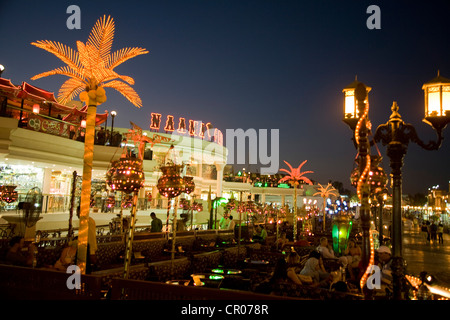 Ägypten, Sinai-Halbinsel, Sharm el-Sheikh, Naama-Bucht bei Nacht anzeigen Stockfoto