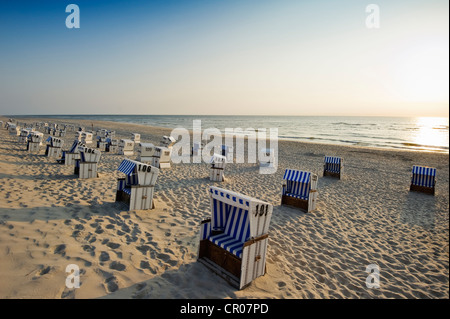 Liegestühle am Strand, List, Sylt, Schleswig-Holstein, Deutschland, Europa Stockfoto