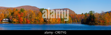 Herbst Panorama, Ville de Lac Brome, Quebec, Kanada Stockfoto