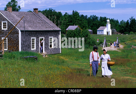 Kanada, New Brunswick, Caraquet Acadian historisches Dorf Stockfoto