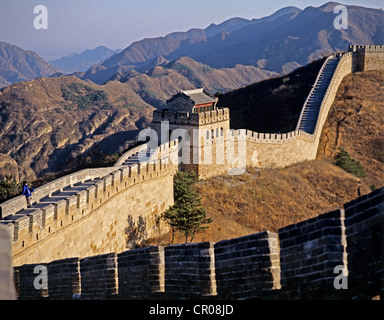 Die große Mauer. China. Stockfoto