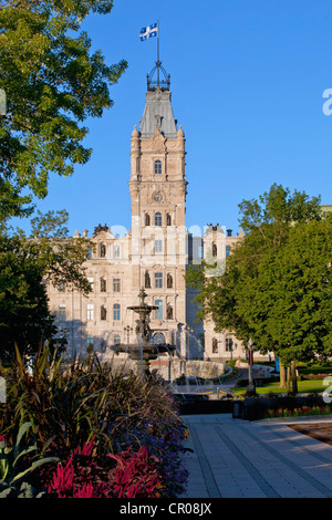 Fontaine de Tourny, Tourny Brunnen, Quebec Parlamentsgebäude, nationale Versammlung von Quebec, Quebec, Kanada Stockfoto