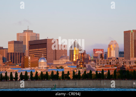 Skyline von Parc Jean Drapeau, Montreal, Quebec, Kanada Stockfoto