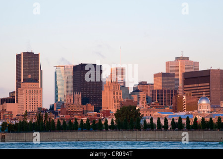 Skyline von Parc Jean Drapeau, Montreal, Quebec, Kanada Stockfoto