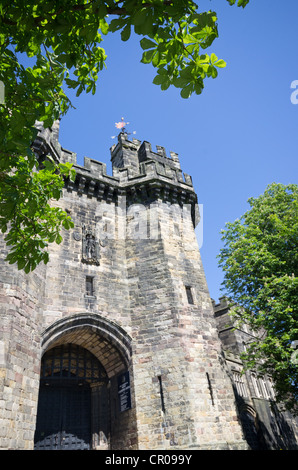 John O' Gaunt Tor Lancaster Castle Castle Hill-Lancaster Stockfoto