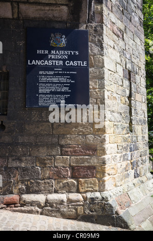 John O' Gaunt Tor Lancaster Castle Castle Hill-Lancaster Stockfoto