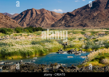 Oranje Fluss, Berg Wüstenlandschaft, Richtersveld-Nationalpark, Northern Cape, Südafrika, Afrika Stockfoto