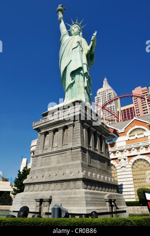 Freiheitsstatue im New York Hotel and Casino, Las Vegas, Nevada, USA, Nordamerika, PublicGround Stockfoto