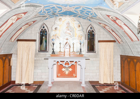 Die italienische Kapelle auf den Orkney und den altar Stockfoto