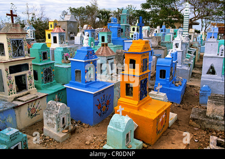 Mexiko, Yucatan-Zustand, Hoctun, Maya Friedhof Stockfoto