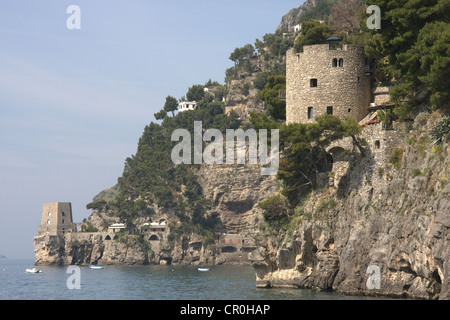 Amalfi-Küste in Positano, Italien Stockfoto