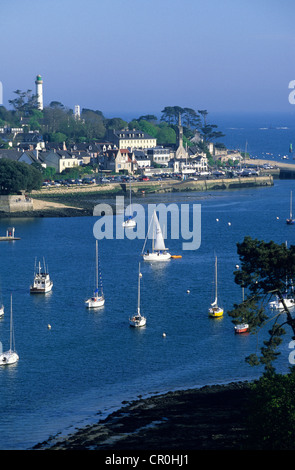 Frankreich, Finistere, Benodet und der Mündung des Flusses Odet Stockfoto