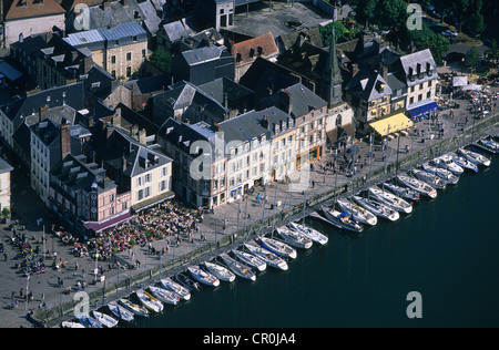 Frankreich, Calvados, Pays d ' Auge, Honfleur (Luftbild) Stockfoto