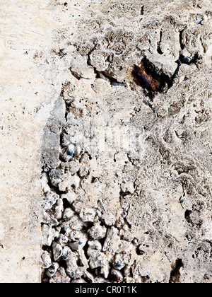 Beton Wand Textur in rauen, Grunge-Stil mit Flecken und tragen Stockfoto