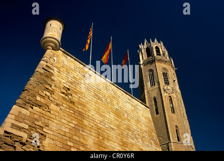 Spanien, Katalonien, Provinz Lleida, Segria Comarca, Ville de Lleida (Lerida), Kathedrale La Seu Vella Stockfoto