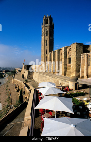 Spanien, Katalonien, Provinz Lleida, Segria Comarca, Ville de Lleida (Lerida), Kathedrale La Seu Vella Stockfoto