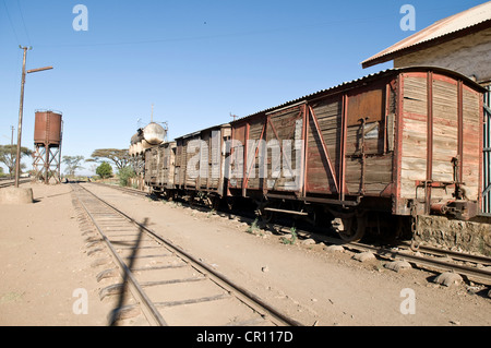 Äthiopien, Afar-Region, Awash Saba, Station auf die einzige Eisenbahnstrecke zwischen Dschibuti und Äthiopien, von den Franzosen gebaut Stockfoto