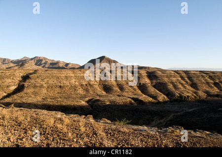 Äthiopien, Afar-Region, Awash Saba, Landschaft in der Nähe von den Schluchten des Awash Stockfoto