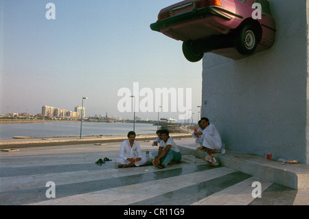 Szenen auf der Jeddah Corniche, die etwa 30 km entlang der Urlaubsort an der Küste der Stadt erstreckt. Stockfoto