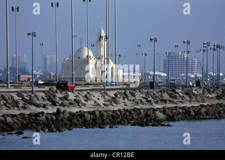 Szenen auf der Jeddah Corniche, die etwa 30 km entlang der Urlaubsort an der Küste der Stadt erstreckt. Stockfoto