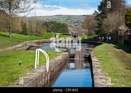 Huddersfield schmalen Kanal, Diggle, Oldham, Lancashire. Stockfoto