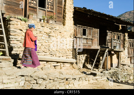 Nepal, Bagmati Zone, Langtang Nationalpark Thulo Syabru Stockfoto