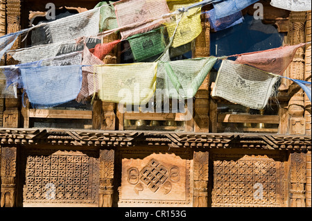 Nepal, Bagmati Zone, Langtang Nationalpark, Langtang (3514m) Stockfoto