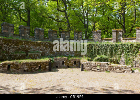 Rekonstruierte Saalburg Roman Fort, Limes, Weltkulturerbe, Taunus Region, Hessen, Deutschland, Europa Stockfoto