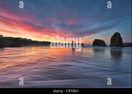 USA, Coastal, Coos County, Oregon, Bandon anzeigen Stockfoto