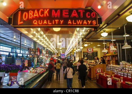 In einem öffentlichen Markt in Seattle Stockfoto