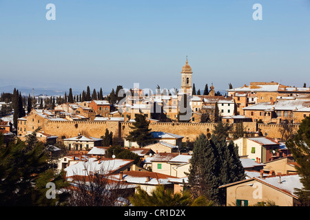 San Quirico im Winter, Val d ' Orcia, Toskana, Italien, Europa Stockfoto