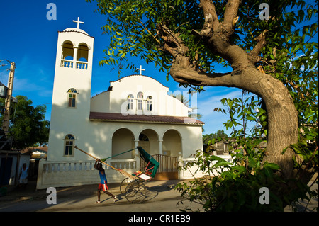 Madagaskar, ehemalige Provinz Toliara, Atsimo Andrefana Region, Süd-West-Küste, Toliara (Tulear), katholische Kirche Stockfoto