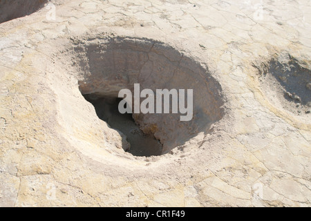 Formationen in den Krater des aktiven Vulkans Nisyros auf der griechischen Insel Nisyros... Stockfoto