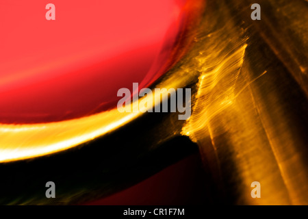 Extreme Nahaufnahme Schere. Abstraktes Bild mit einer hohen Vergrößerung-Makro-Objektiv aufgenommen. Stockfoto