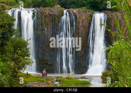 Madagaskar, zentralen Hochland, ehemalige Provinz von Antananarivo, Itasy Region, Antafofo, Lily-Wasserfälle in der Nähe von Ampefy Stockfoto
