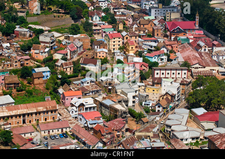 Madagaskar, Zentrales Hochland, ehemalige Provinz von Antananarivo, Analamanga Region, Bundesstraße 7, Antananarivo Stockfoto