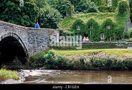 Vereinigtes Königreich, Wales, Snowdonia Region, Ferienhaus in Romanum Stockfoto