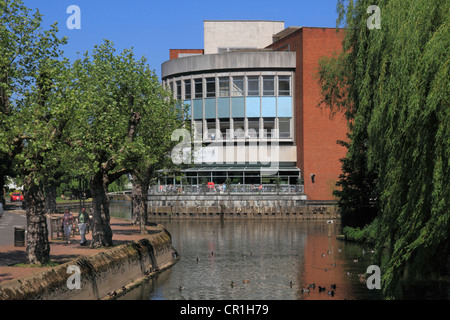 Guildford England Surrey Fluss Wey Stockfoto