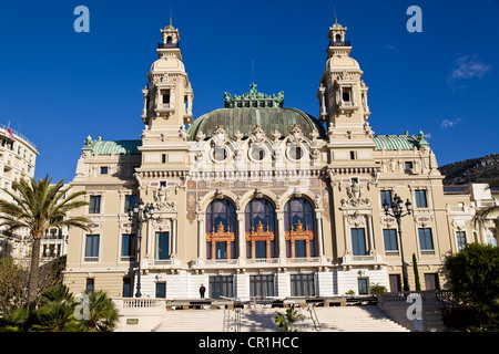 Principalty von Monaco, Monaco, Monte Carlo Casino, Eigentum von der Société des Bains de Mer Stockfoto