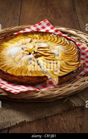 Tarte Aux Pommes feine französische Apfeltorte Stockfoto
