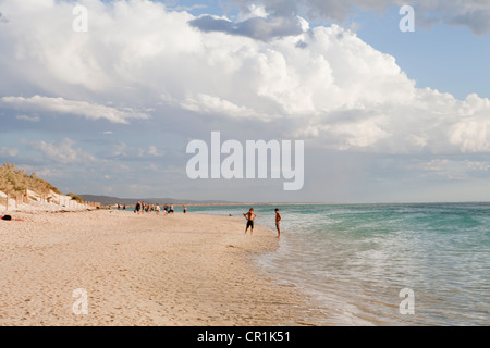 Turquoise Bay Beach, Teil des Cape Range National Park und das Ningaloo Reef Marine Park in Westaustralien. Stockfoto