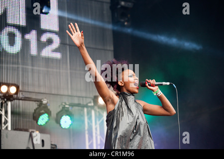 Lulu James Evolution Festival 2012 in Spillers Wharf in Newcastle Upon Tyne 3. Juni 2012 Stockfoto