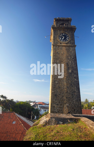 Clocktower innen Fort, Galle, südliche Provinz, Sri Lanka Stockfoto