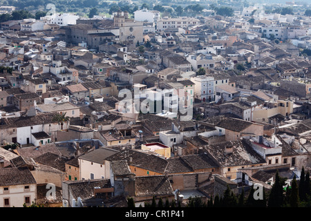 Arta, Blick von der Burg, Mallorca, Balearische Inseln, Spanien, Europa Stockfoto