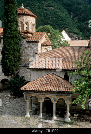 Bulgarien, Fläche von Rodopi (Rhodopen) Bergen Bachkovo Kloster Stockfoto