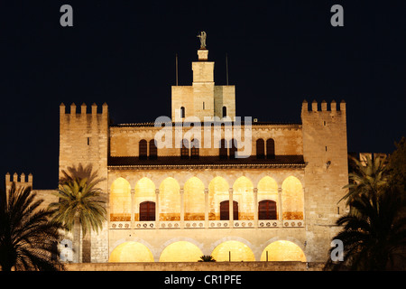 Almudaina-Palast, Palma de Mallorca, Mallorca, Balearen, Spanien, Europa Stockfoto